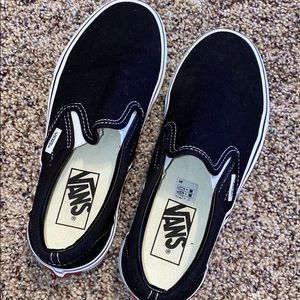 Black slip on vans